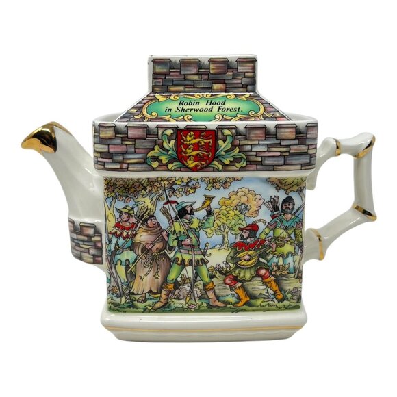 Sadler England Teapot Robin Hood Sherwood Forest & Sheriff of Nottingham 2019293 - Picture 5 of 15